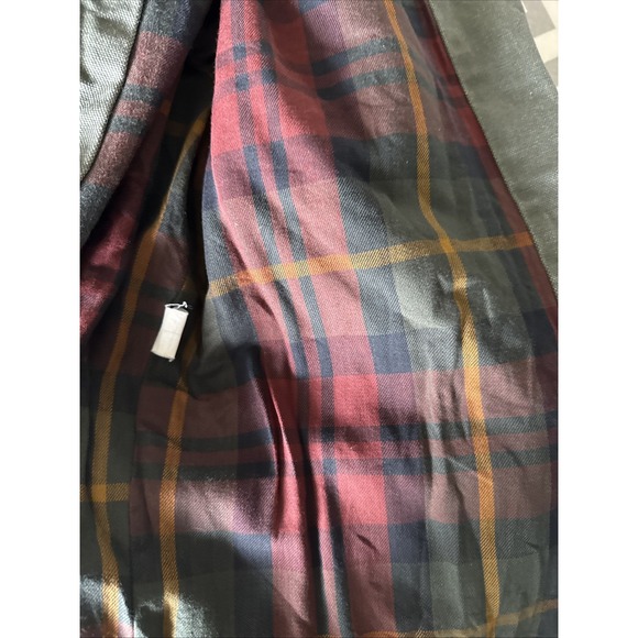 VTG LL Bean Men's Canvas Flannel Lined Barn Field Coat Jacket  Green L - Picture 11 of 11